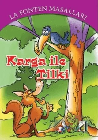 La Fonten Masalları - Karga İle Tilki – Ekrem Aytar – Damla Yayınevi kitap kapağı
