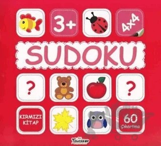 Sudoku 4x4 - Kırmızı Kitap – Kolektif – Teleskop Popüler Bilim kitap kapağı