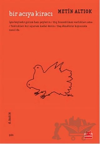 Bir Acıya Kiracı – Metin Altıok – Kırmızı Kedi Yayınevi kitap kapağı
