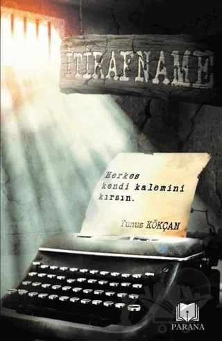 İtirafname – Yunus Kökçan – Parana Yayınları kitap kapağı