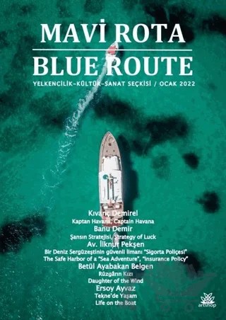 Mavi Rota - Blue Route Sayı 1 Ocak 2022 – Artshop Yayıncılık kitap kapağı