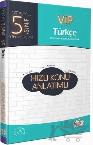 5. Sınıf VIP Türkçe Hızlı Konu Anlatımlı – Kolektif – Editör Yayınevi kitap kapağı