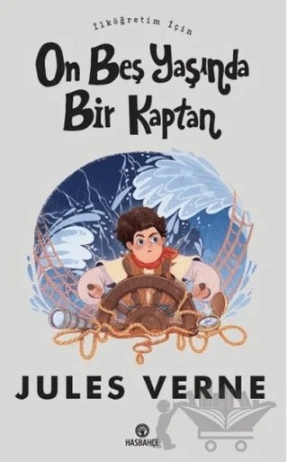 İlköğretim İçin On Beş Yaşında Bir Kaptan – Jules Verne – Hasbahçe kitap kapağı