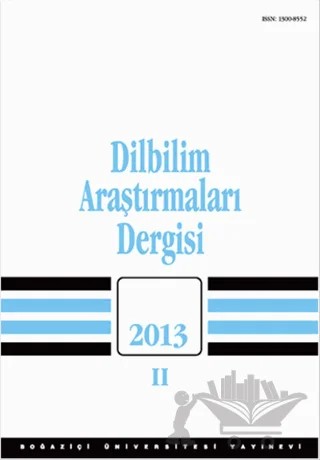 Dilbilim Araştırmaları Dergisi: 2013 / 2 – Boğaziçi Üniversitesi Yayınevi kitap kapağı