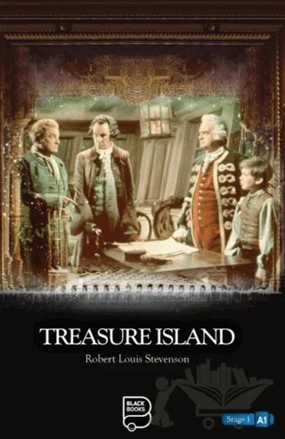 Treasure Island – Robert Louıs Stevenson – Black Books kitap kapağı