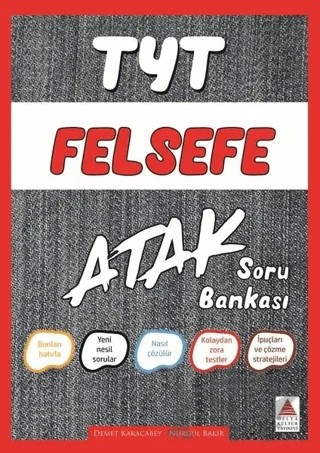 TYT Felsefe Atak Soru Bankası – Demet Karacabey, Nurgül Bakır – Delta Kültür Yayınevi kitap kapağı