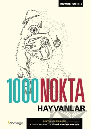 1000 Nokta - Hayvanlar – Thomas Pavitte – Domingo Yayınevi kitap kapağı