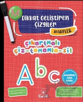 Harfler - Dikkat Geliştiren Çizgiler – Kolektif – Floki Çocuk kitap kapağı