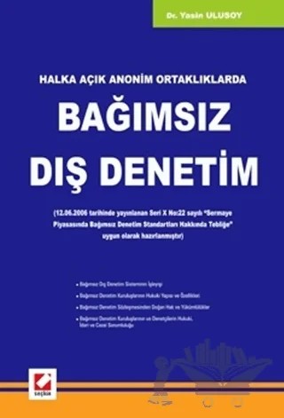 Bağımsız Dış Denetim – Yasin Ulusoy – Seçkin Yayıncılık kitap kapağı