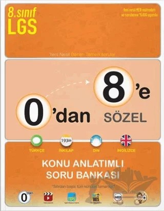 0'dan 8'e Sözel Konu Anlatımlı Soru Bankası – Kolektif – Tonguç Akademi kitap kapağı