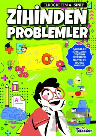 Zihinden Problemler İlköğretim 4. Sınıf – Erdem Öztürk – Teleskop Popüler Bilim kitap kapağı