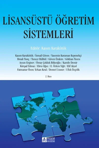 Lisansüstü Öğretim Sistemleri – Kasım Karakütük, Aysun Erginer, Demet Uzuner, E. Özlem Yiğit, Ebru Oğuz – Pegem Akademi Yayıncılık kitap kapağı