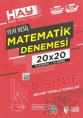 8. Sınıf Matematik HAY Branş Deneme – Kolektif – Teas Press kitap kapağı