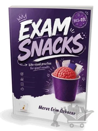 YKS-DİL İngilizce Exam Snacks – Merve Erim Özkacar – Pelikan Tıp Teknik Yayıncılık kitap kapağı