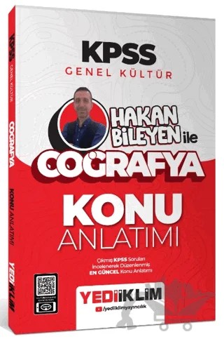 2025 KPSS Genel Kültür Hakan Bileyen ile Coğrafya Konu Anlatımı – Hakan Bileyen – Yediiklim Yayınları kitap kapağı