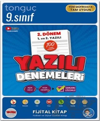 9. Sınıf Yazılı Denemeleri 2. Dönem 1. ve 2. Yazılı – Kollektif – Tonguç Akademi kitap kapağı