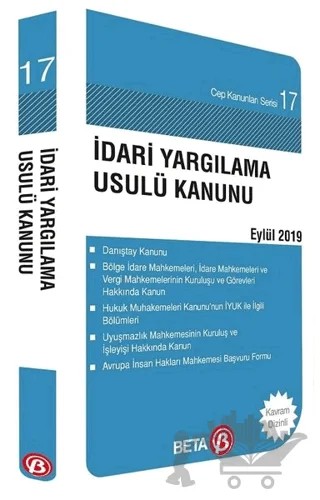 İdari Yargılama Usulü Kanunu Eylül 2019 – Celal Ülgen – Beta Yayınevi kitap kapağı