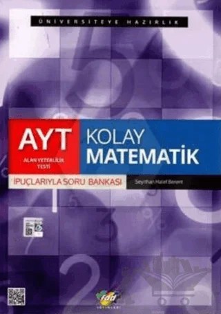 YKS AYT Kolay Matematik İpuçlarıyla Soru Bankası – Seyithan Halef Berent – Fdd Yayınları kitap kapağı
