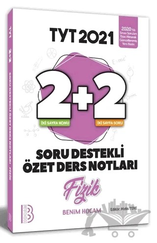 YKS TYT Fizik Soru Destekli Özet Ders Notları – Melis Teke – Benim Hocam Yayınları kitap kapağı