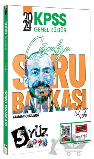 KPSS Genel Kültür 5Yüz Coğrafya Tamamı Çözümlü Soru Bankası – Önay Çepe – Yargı Yayınevi kitap kapağı