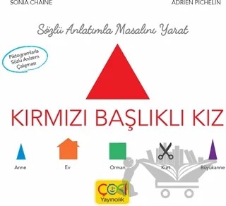 Sözlü Anlatımla Masalı Yarat - Kırmızı Başlıklı Kız – Sonia Chaine – Çoki Yayınları kitap kapağı