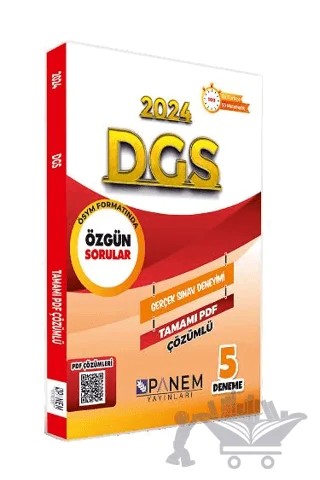 DGS Tamamı Çözümlü Özgün 5 Deneme – Kolektif – Panem Yayınları kitap kapağı