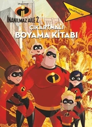 İnanılmaz Aile 2 Çıkartmalı Boyama Kitabı – Kolektif – Doğan Egmont Yayıncılık kitap kapağı