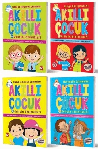 Okul Öncesi Gelişim Etkinlik Kitapları Seti (4 Kitap Takım) – Kolektif – Beyaz Balina Yayınları kitap kapağı