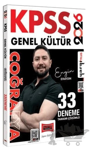 2026 KPSS Genel Kültür Coğrafya Tamamı Çözümlü 33 Deneme – Engin Eraydın – Yargı Yayınevi kitap kapağı