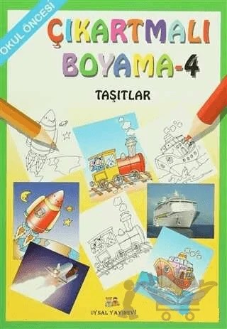 Okul Öncesi Çıkartmalı Boyama Seti (4 Kitap Takım) – Kolektif – Uysal Yayınevi kitap kapağı