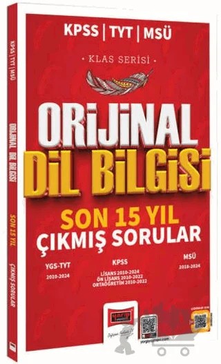 2025 KPSS TYT MSÜ Klas Serisi Orijinal Dil Bilgisi Son 15 Yıl Çıkmış Sorular – Kolektif – Yargı Yayınevi kitap kapağı