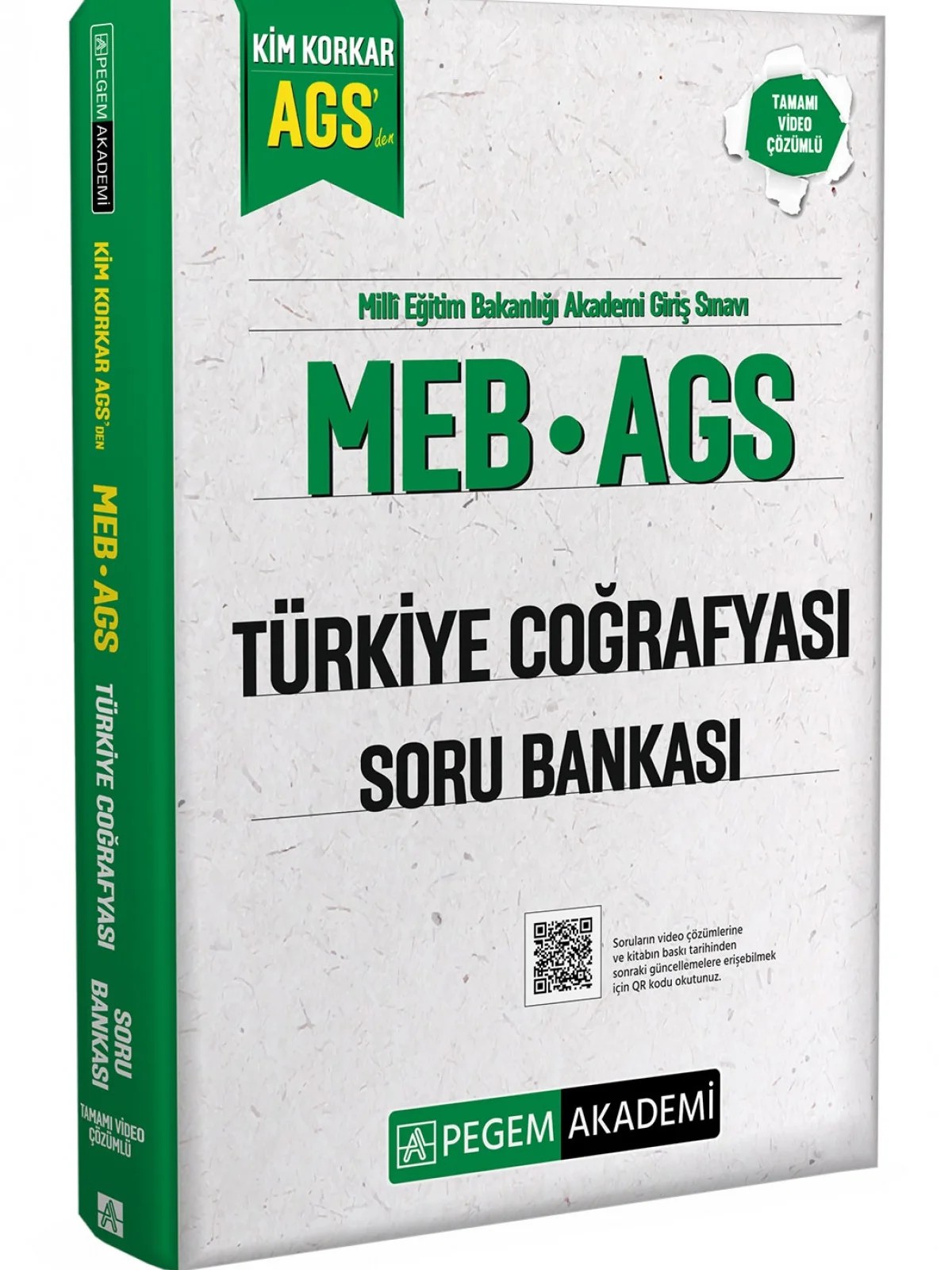 MEB AGS Kim Korkar Türkiye Coğrafyası Soru Bankası Tamamı Çözümlü – ekibi tarafından – Pegem Akademi Yayıncılık kitap kapağı
