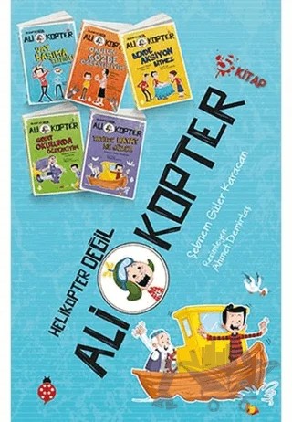 Ali Kopter Seti (5 Kitap Takım) – Şebnem Güler Karacan – Uğurböceği Yayınları kitap kapağı