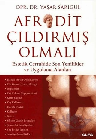 Afrodit Çıldırmış Olmalı – Yaşar Sarıgül – Alfa Yayınları kitap kapağı