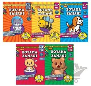 Maxi Boyama Zamanı 5'li Set – İlhan Arlı – Maxi Yayıncılık kitap kapağı