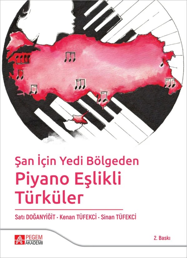 Şan için Yedi Bölgeden Piyano Eşlikli Türküler – Satı Doğanyiğit, Kenan Tüfekci – Pegem Akademi Yayıncılık kitap kapağı