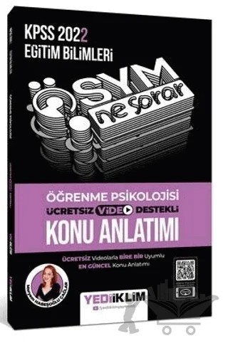 Kpss 2022 ÖSYM Ne Sorar Öğrenme Psikolojisi Video Destekli Konu Anlatımı – Kolektif – Yediiklim Yayınları kitap kapağı