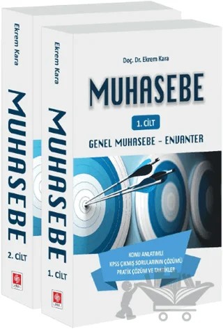 Muhasebe 1 - 2 Cilt Takım – Ekrem Kara – Ekin Basım Yayın kitap kapağı