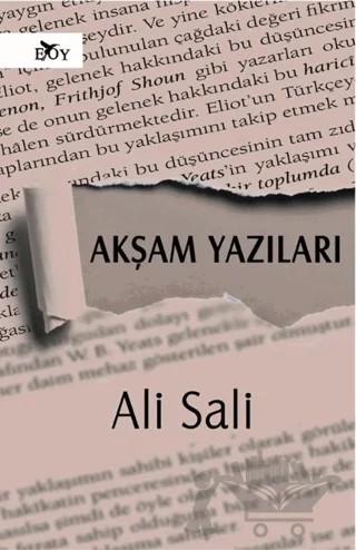 Akşam Yazıları – Ali Sali – Edebiyat Ortamı Yayınları kitap kapağı