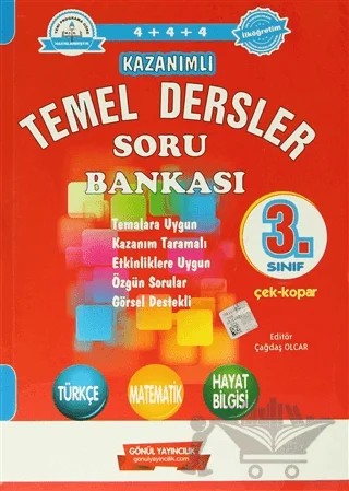 3. Sınıf Kazanımlı Temel Dersler Soru Bankası – Kolektif – Gönül Yayıncılık kitap kapağı
