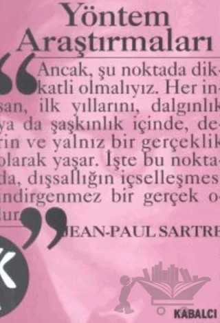 Yöntem Araştırmaları – Jean Paul Sartre – Kabalcı Yayınevi kitap kapağı