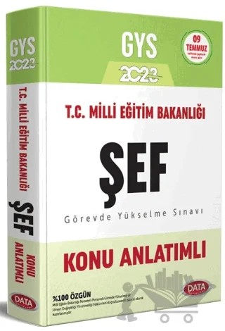 Milli Eğitim Bakanlığı Şef GYS Konu Anlatımlı – Kolektif – Data Yayınları kitap kapağı