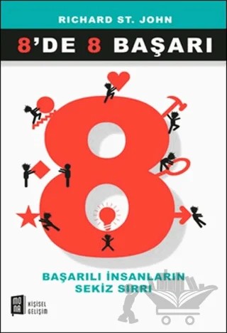 8’de 8 Başarı – Richard St. John – Mona Kitap kitap kapağı