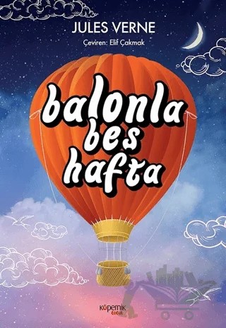 Balonla Beş Hafta – Jules Verne – Kopernik Çocuk Yayınları kitap kapağı