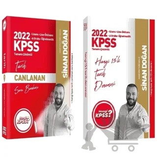 2022 Hangi KPSS Tarih Soru + 15 Deneme 2'li Set Sinan Doğan – Sinan Doğan – Hangi KPSS Yayınları kitap kapağı