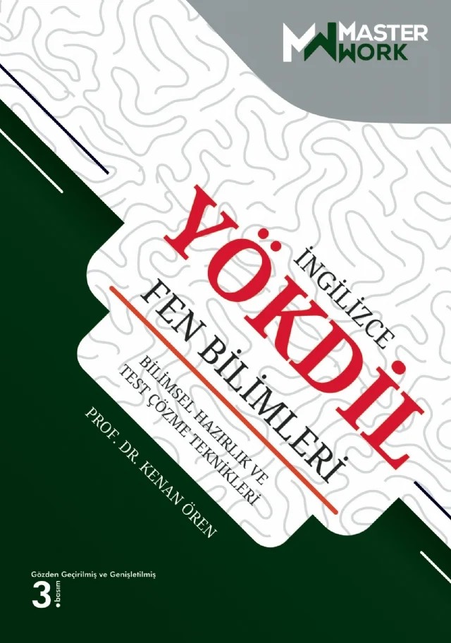 İNGİLİZCE YÖKDİL FEN BİLİMLERİ - Bilimsel Hazırlık ve Test Çözme Teknikleri – Kenan Ören – MasterWork kitap kapağı