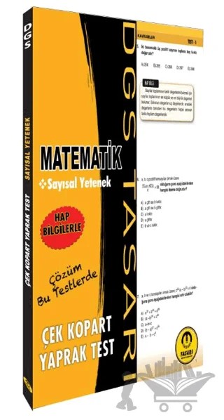 DGS Matematik Yaprak Test – Kolektif – Tasarı Eğitim Yayınları kitap kapağı