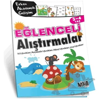 Eğlenceli Alıştırmalar 3-4 Yaş – Kolektif – Niha Çocuk kitap kapağı
