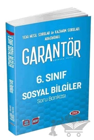 6. Sınıf Garantör Soysal Bilgiler Soru Bankası – Kolektif – Data Yayınları kitap kapağı