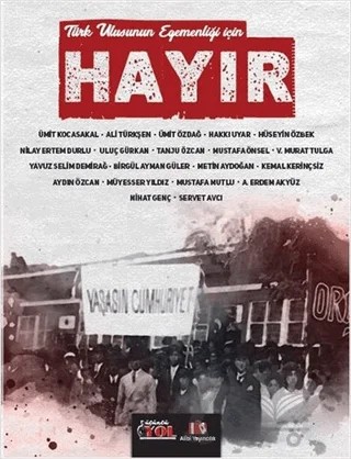 Türk Ulusunun Egemenliği İçin Hayır – Kolektif – Alibi Yayıncılık kitap kapağı